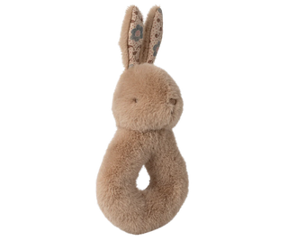 Rabbit rattle set - Cream peach