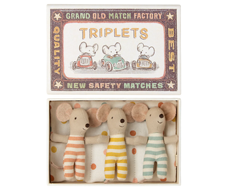 Drillinge, Baby-Mäuse in Streichholzschachtel