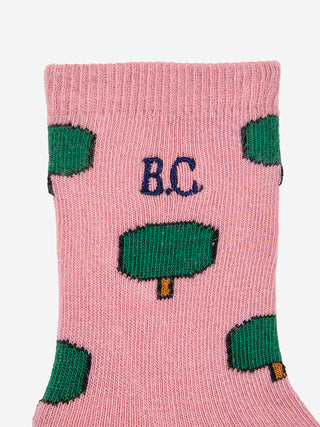 Baby Green Tree all over long socks