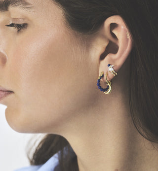 Einzelner Luna-Ringohrring