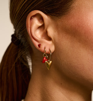 Single Lolita Heart Stud