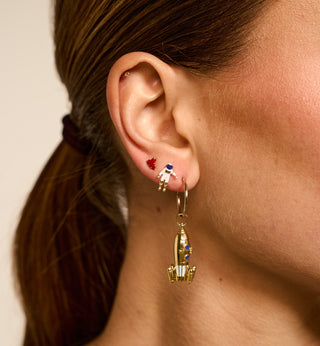 Single Lolita Heart Stud