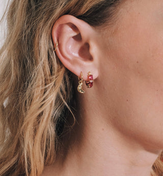 Single Rouge Ring Earring