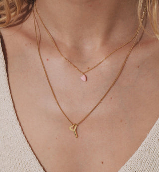 Rose Heart Beat Necklace