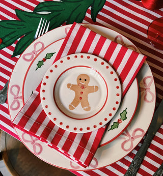 Mulled Wine Stripe Napkin Set of 2