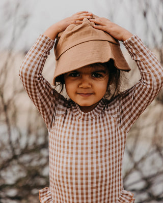 Ariella Swimsuit - vintage squares