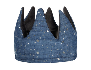 Crown blue jeans velvet
