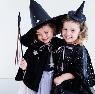 Raven starry velvet witch cape