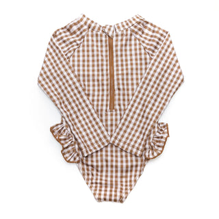 Ariella Swimsuit - vintage squares