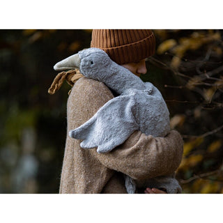 Cuddly animal Goose large - Grey
