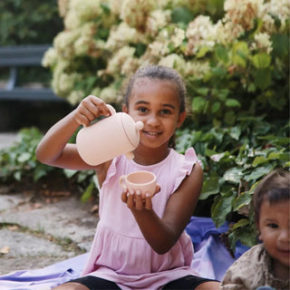 SILICONE PLAY TEA SET blush