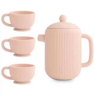SILICONE PLAY TEA SET blush