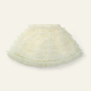 FANCY NET SKIRT - ECRU