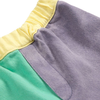 Color block woven shorts