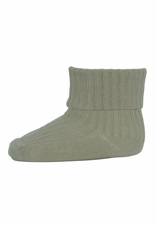 Cotton rib baby socks Desert Sage