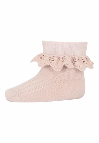 Lea socks - lace - Rose Dust