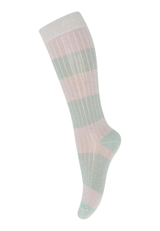 Clara glitter knee socks Pastel Green