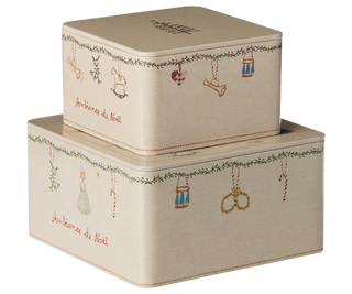 Metal box Ambiance de noël - 2 pcs set