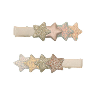 Layered star clips SHIMMER