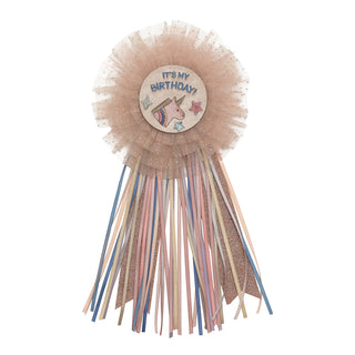Unicorn b'day badge