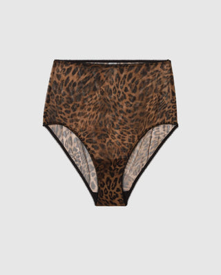 Mesh Highwaist Briefs - Dark Leo