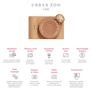 Urban zoo lion