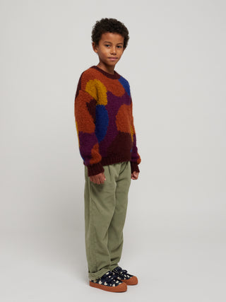 Multicolor intarsia jumper