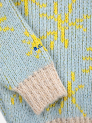 Sparkle all over jacquard jumper