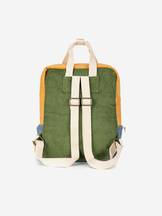 Corduroy Color Block schoolbag