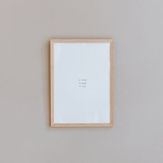 Lijst + poster A4 – zo mama, zo papa, zo jij