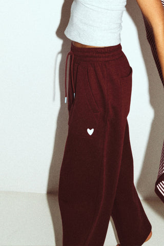 Meisjes-Dames broek, bordeaux