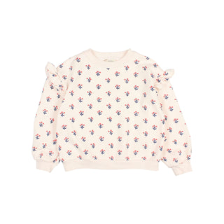 FLEECE CAPRI SWEATSHIRT  IVORY