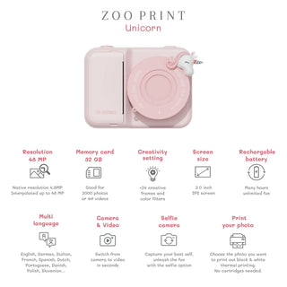 Zoo print unicorn