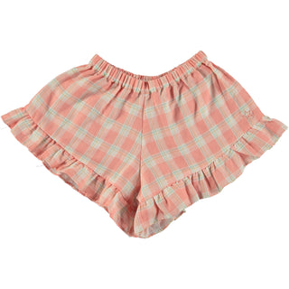 DOUBLE FABRIC CHECKERED SHORTS