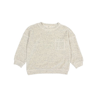 TERRY BOTONATO SWEATSHIRT  GREY MELANGE