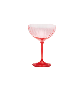 Garden Pink Champagne Glass