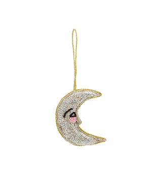 Glitter Moon Ornament