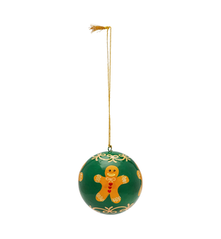 Green Gingerbread Man Ornament