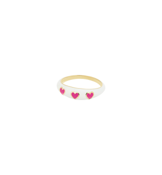 Love at First Sight Ring  Silver Goldplated 17