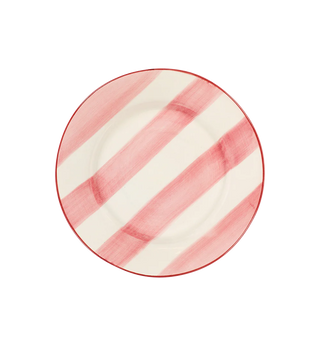 Striped Posy Dinner Plate
