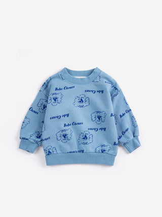 Pickles The Dog all over sweatshirt baby