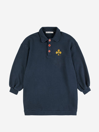 Clover polo sweatshirt dress