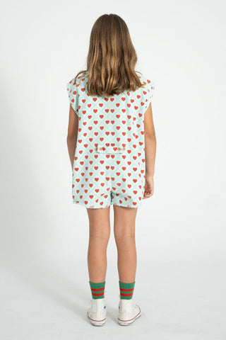 jumpsuit | light blue w/ red hearts