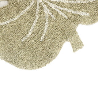 Washable Rug Mini Monstera Olive