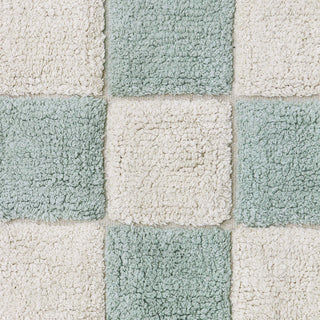Washable Rug Kitchen Tiles Blue Sage