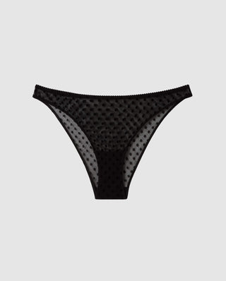 Mesh Bikini Briefs Black Dots - Black Dots