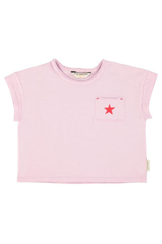 t'shirt | lilac w/ "A" print