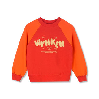 WYNK RAGLAN ORGANIC COTTON PILLER RED/ TANGERINE