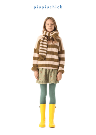 Knitted sweater G E stripes