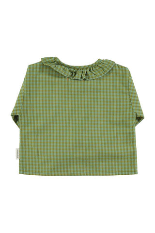 Blouse Green checkered